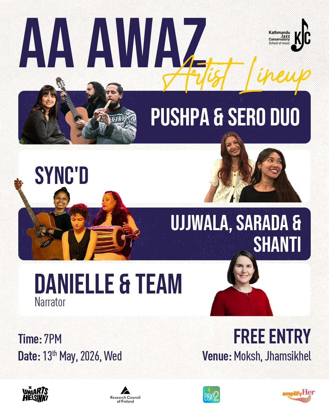 AA AWAZ Voicing Inclusion event poster
