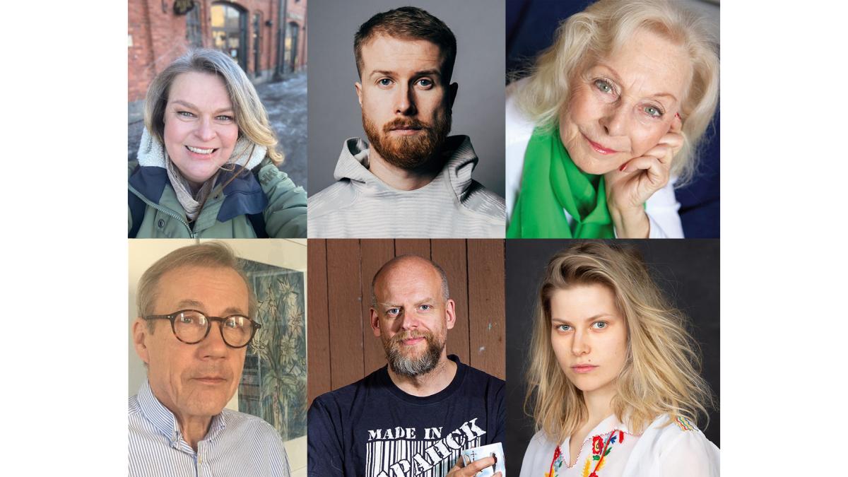 Kasvokuvakollaasi kaikista panelisteista.