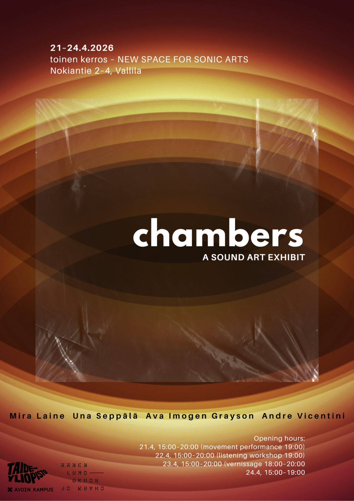 chambers exhibition poster