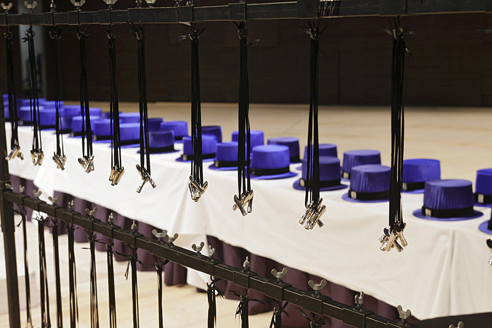 Image of Sibelius Academy doctroal hats and flute mouthpieces