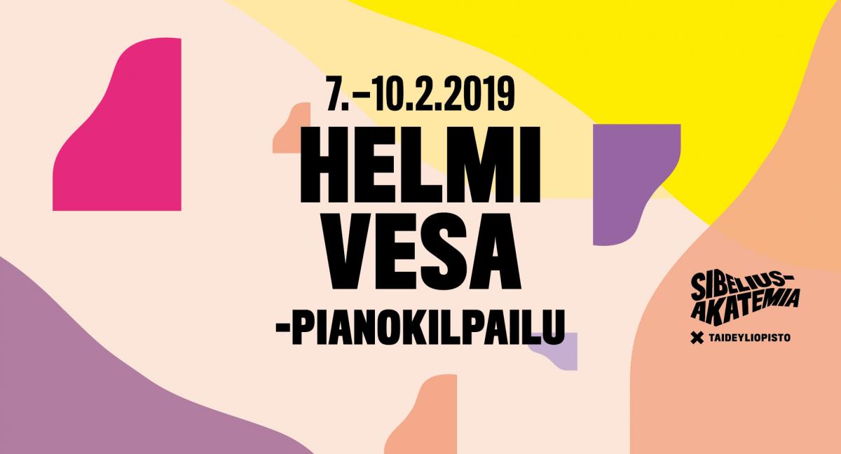 Helmi Vesa -pianokilpailun juliste
