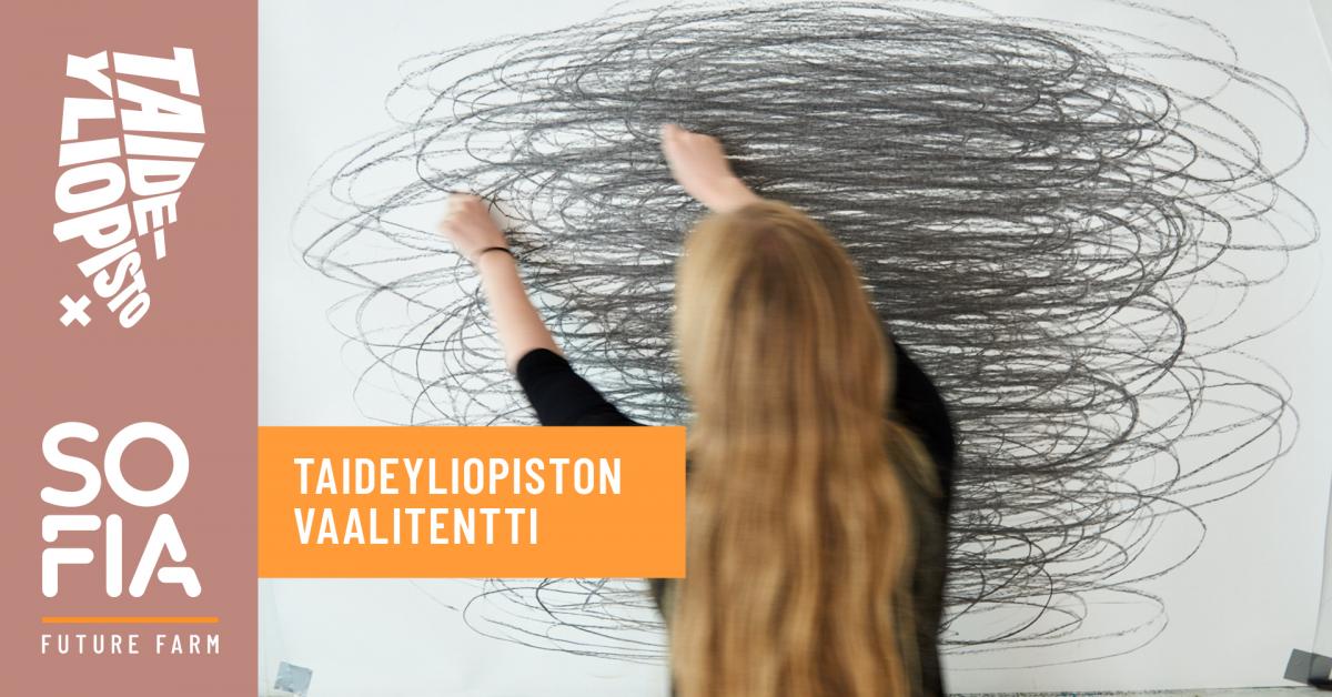 Taideyliopiston vaalitentin tapahtumajuliste