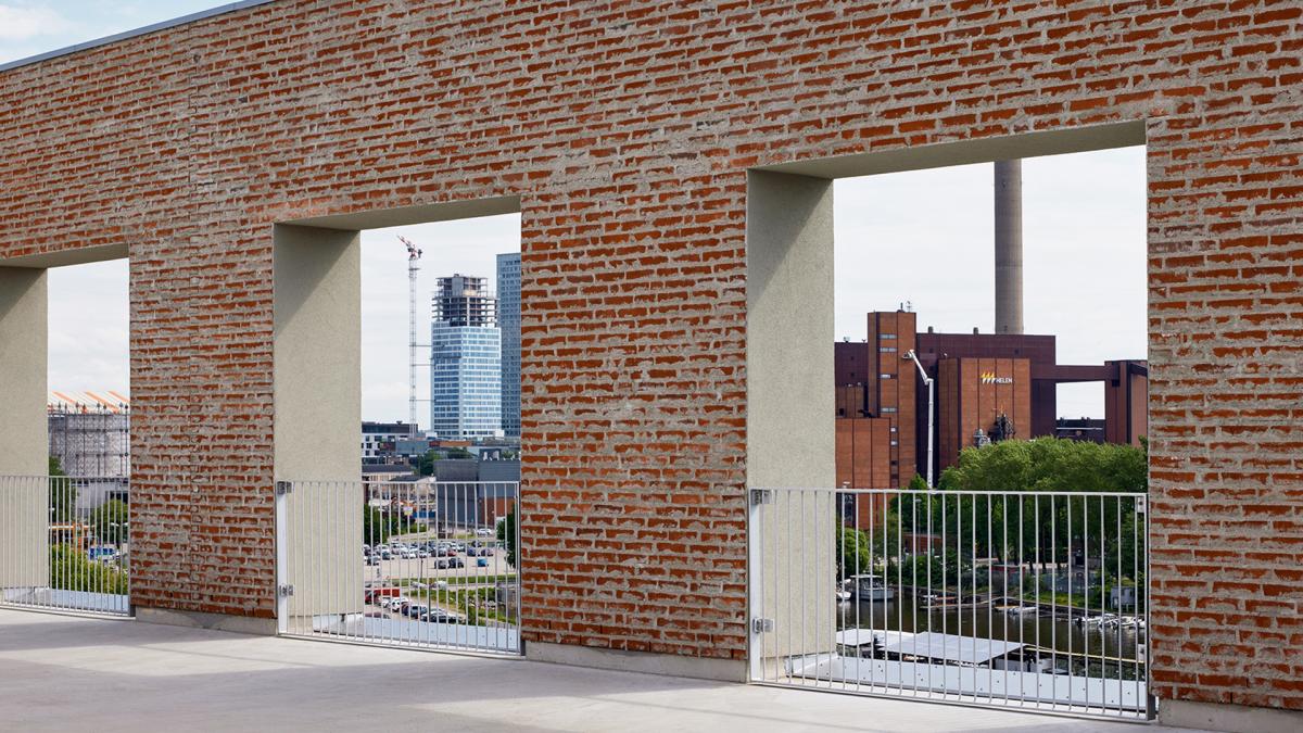 The roof terrace of the new building. Photo: Tuomas Uusheimo