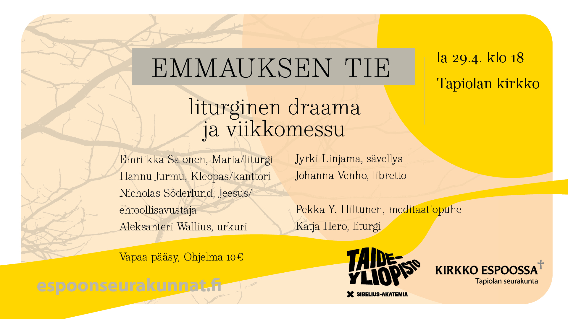 Hannu Jurmu – Emmauksen tie | Uniarts Helsinki