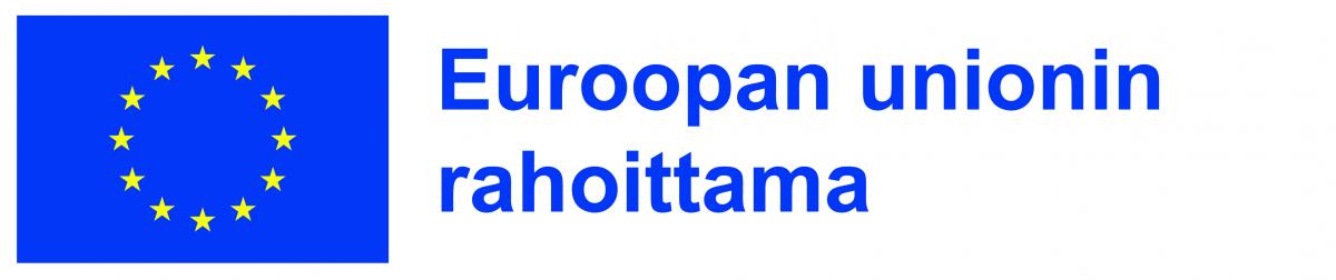 Euroopan unionin rahoittama -logo EU-lipulla