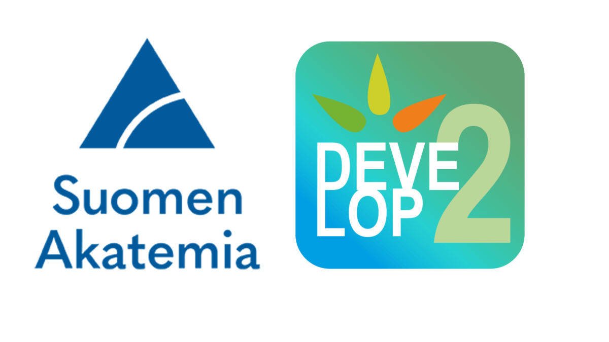 Suomen Akatemian ja Develop2-ohjelman logot