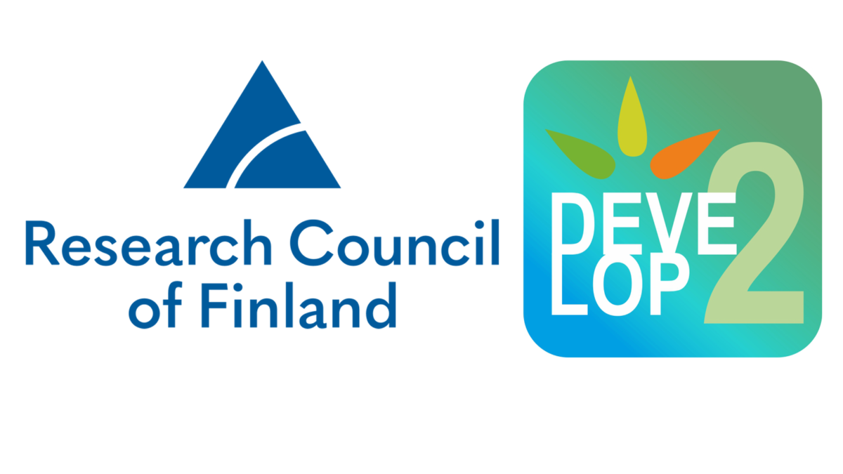 Logos of Research Council of Finland and Develop2 programme